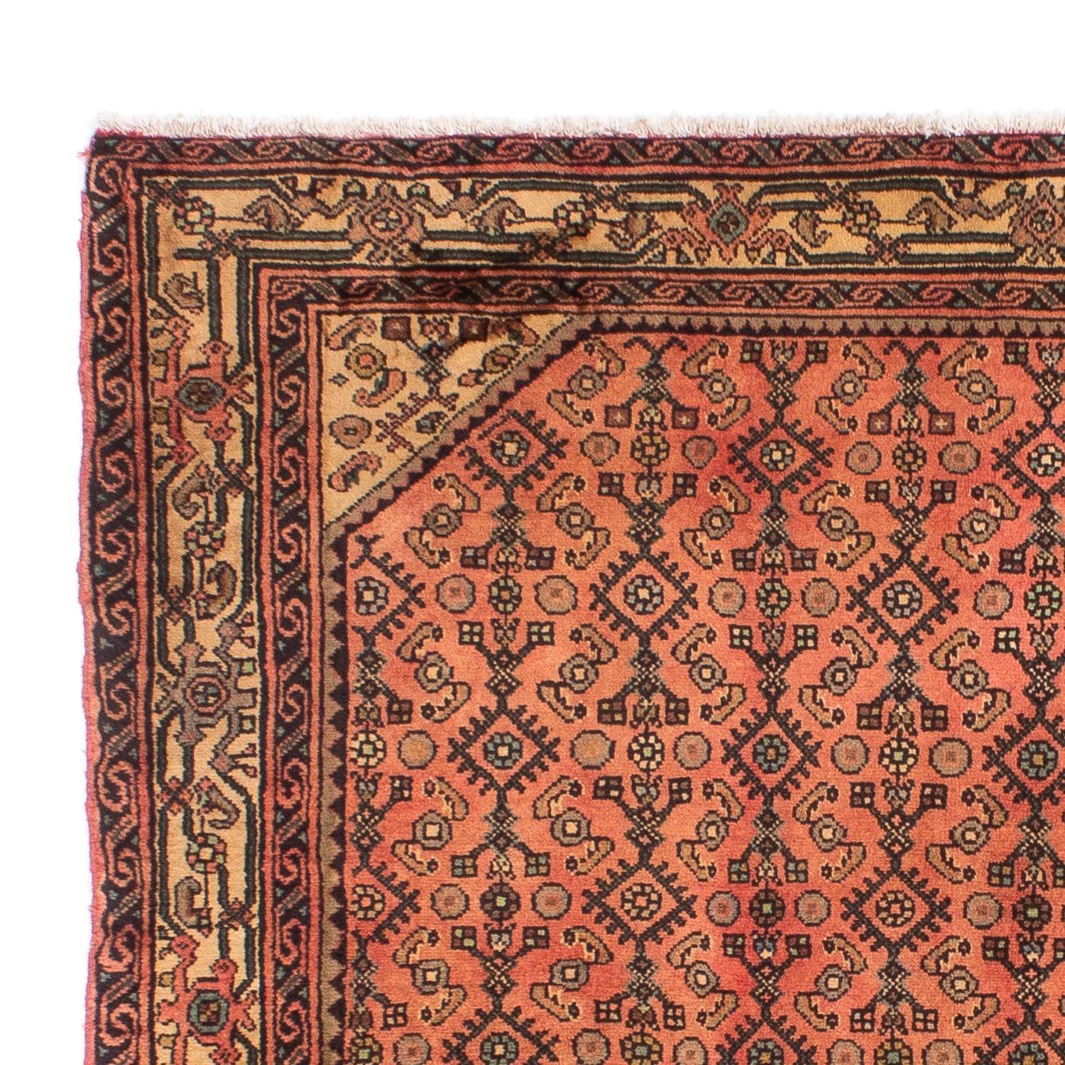 Alfombra persa - Nómada - 200 x 155 cm - rojo claro