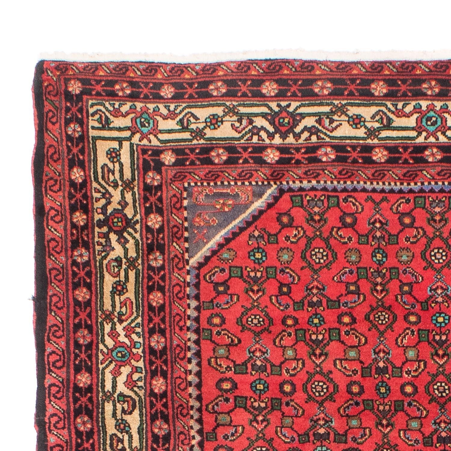 Alfombra persa - Nómada - 199 x 150 cm - rojo oscuro