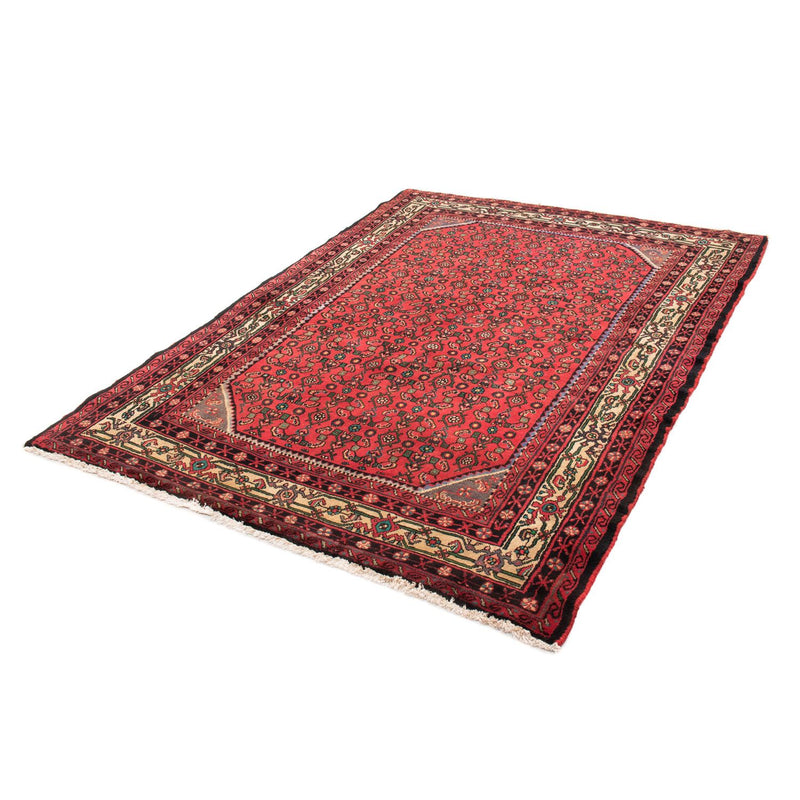 Alfombra persa - Nómada - 199 x 150 cm - rojo oscuro