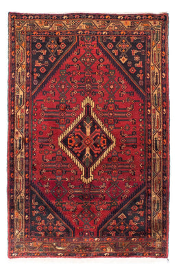 Alfombra persa - Nómada - 221 x 144 cm - rojo oscuro
