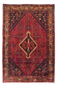 Alfombra persa - Nómada - 221 x 144 cm - rojo oscuro