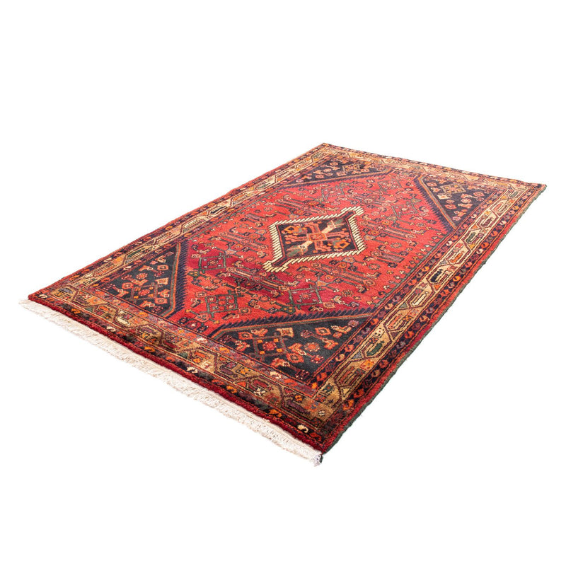 Alfombra persa - Nómada - 221 x 144 cm - rojo oscuro