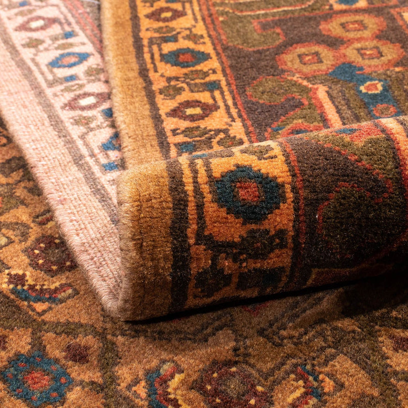 Alfombra persa - Nómada - 218 x 158 cm - marrón