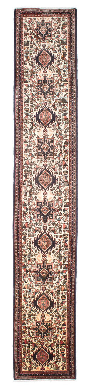 Alfombra de pasillo Alfombra persa - Nómada - 389 x 70 cm - beige
