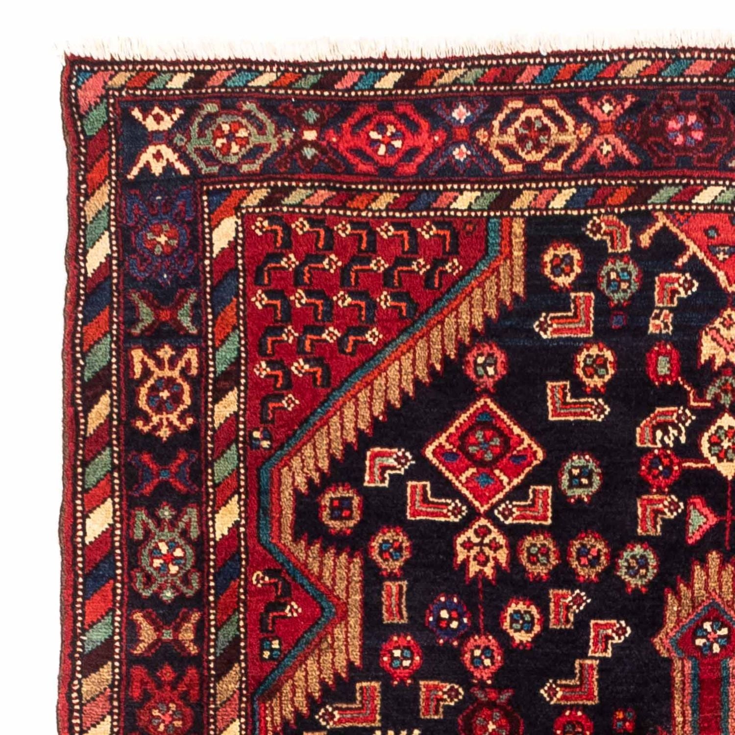 Alfombra persa - Nómada - 225 x 160 cm - azul oscuro