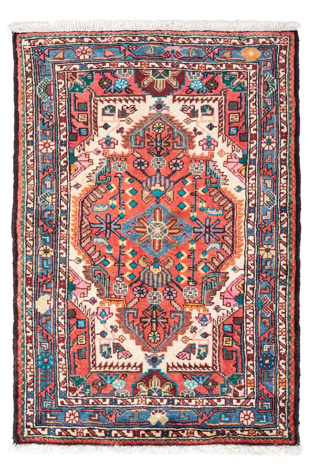 Alfombra persa - Nómada - 130 x 85 cm - rojo