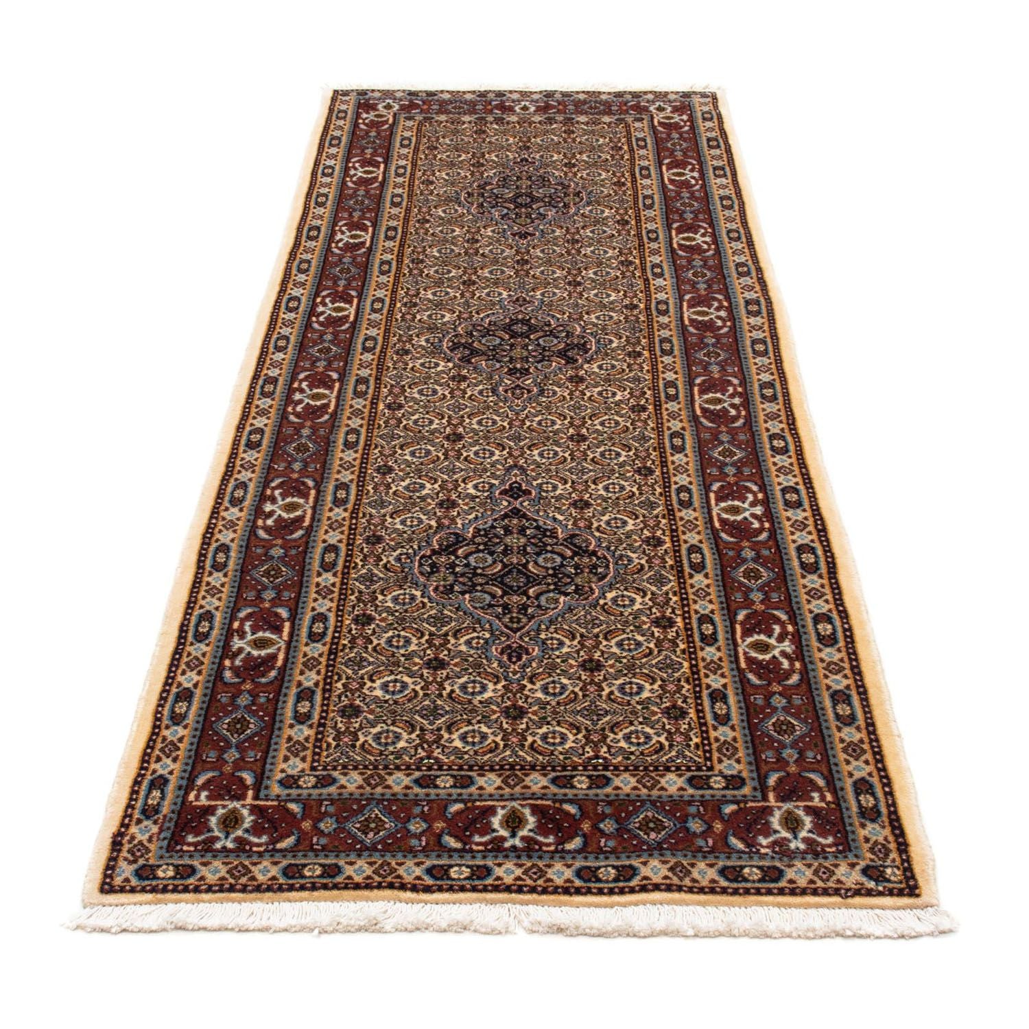 Alfombra de pasillo Alfombra persa - Clásica - 244 x 80 cm - beige