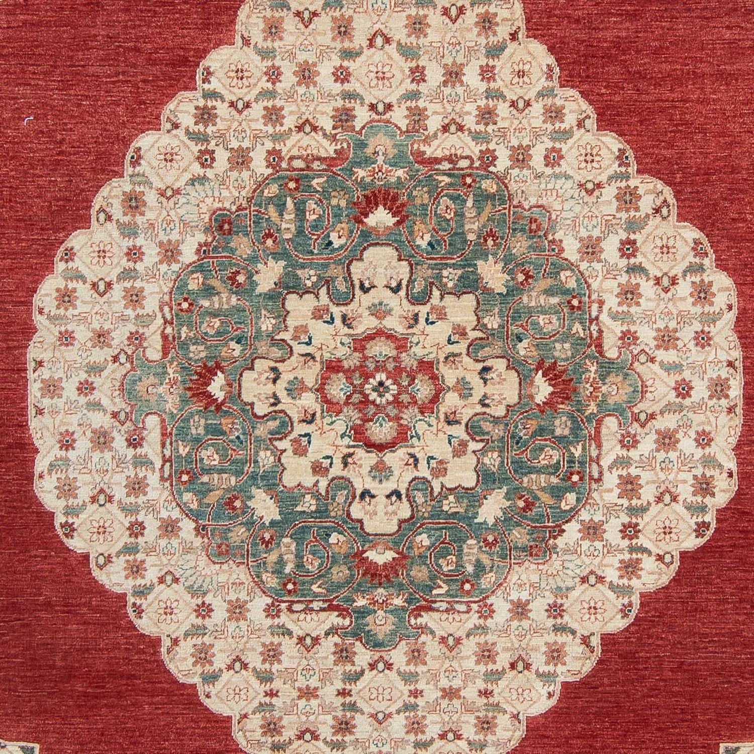 Alfombra Ziegler - 304 x 240 cm - rojo oscuro