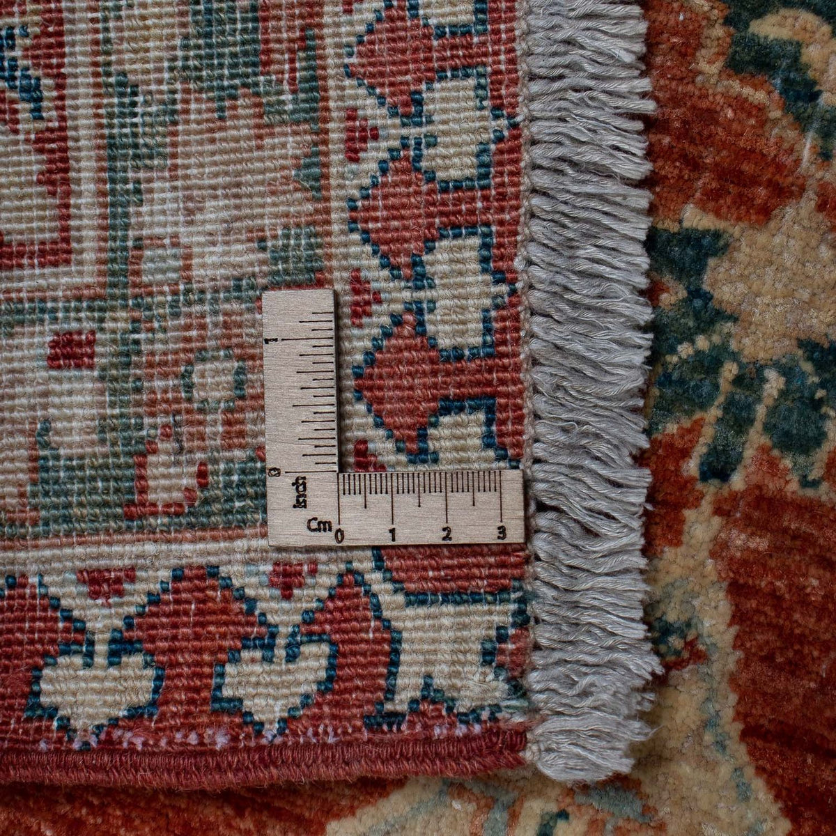 Alfombra Kelim - Splash - 303 x 249 cm - óxido