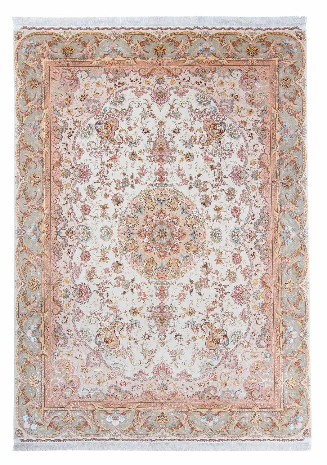 Alfombra Persa - Tabriz - Prima - 340 x 246 cm - beige