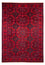 Alfombra afgana - Kunduz - 282 x 200 cm - rojo oscuro