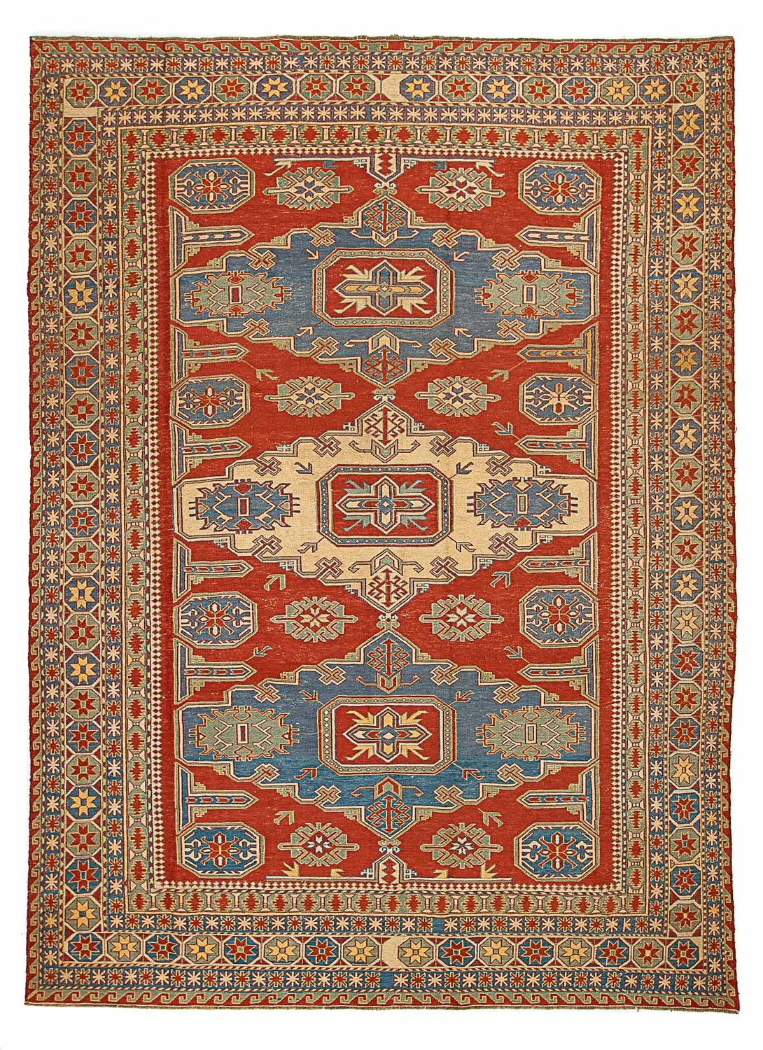 Alfombra Kelim - Oriental - 265 x 200 cm - rojo oscuro