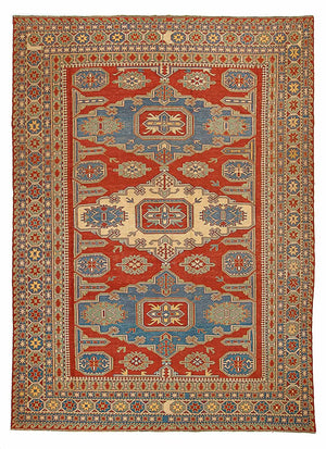 Alfombra Kelim - Oriental - 265 x 200 cm - rojo oscuro