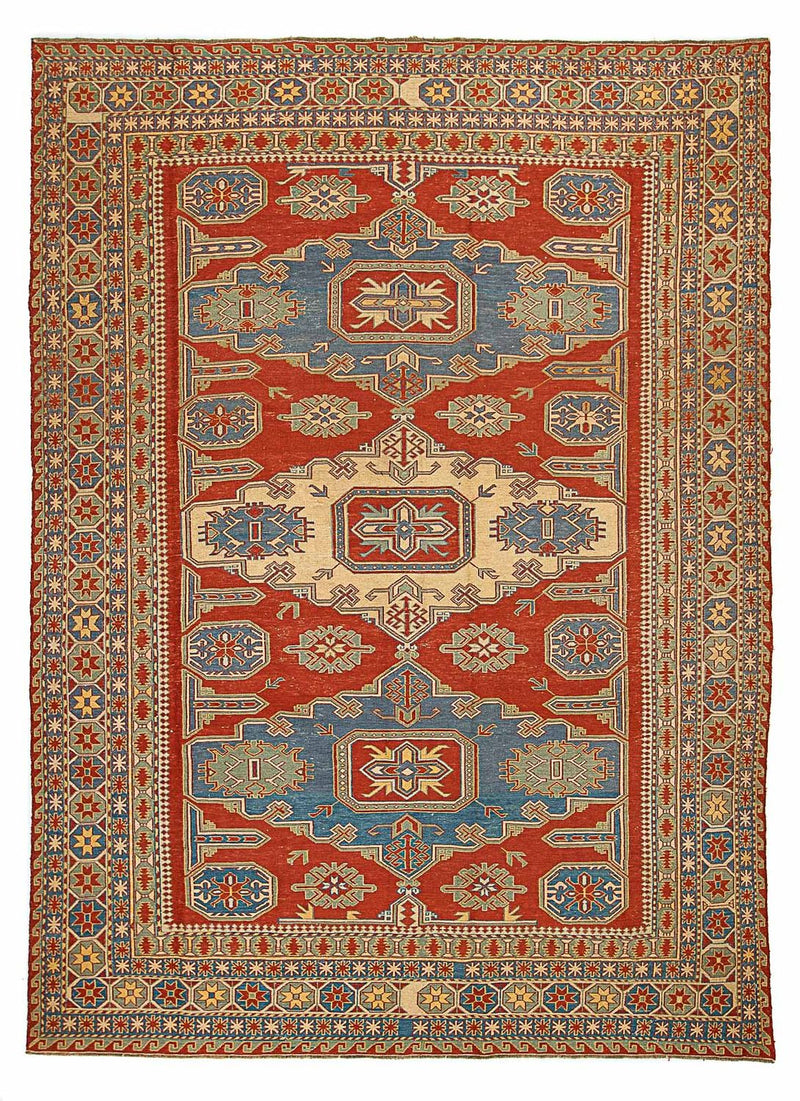 Alfombra Kelim - Oriental - 265 x 200 cm - rojo oscuro