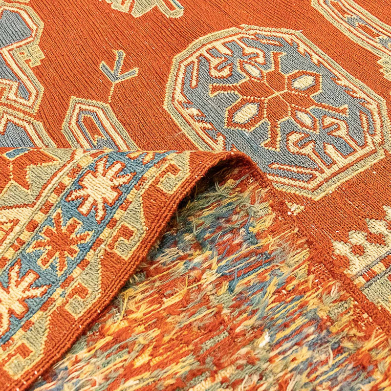 Alfombra Kelim - Oriental - 265 x 200 cm - rojo oscuro