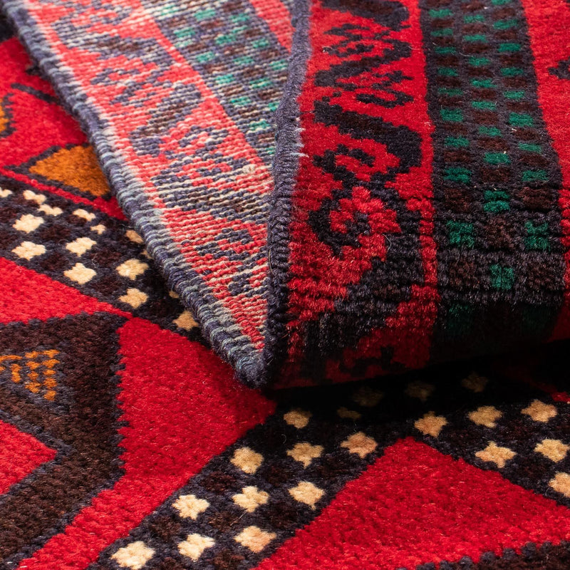 Alfombra Belutsch - 132 x 81 cm - rojo oscuro