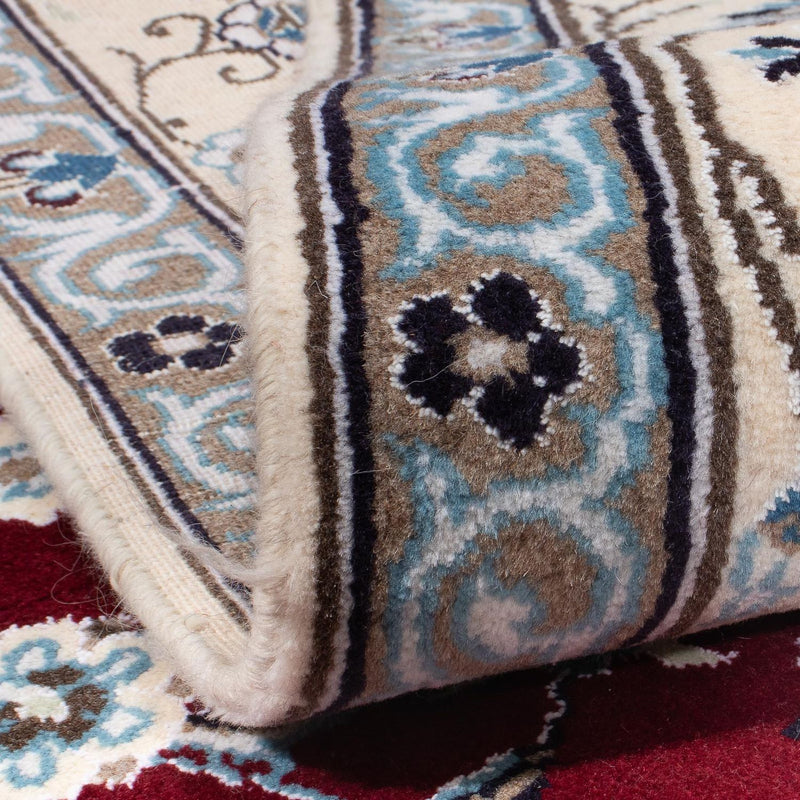 Alfombra persa - Nain - 305 x 200 cm - rojo oscuro