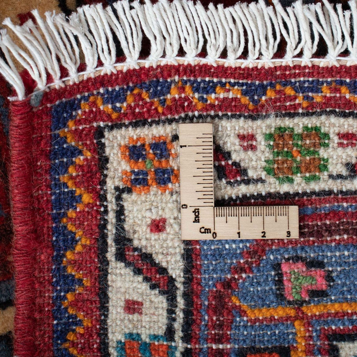 Alfombra persa - Nómada - 126 x 88 cm - rojo claro