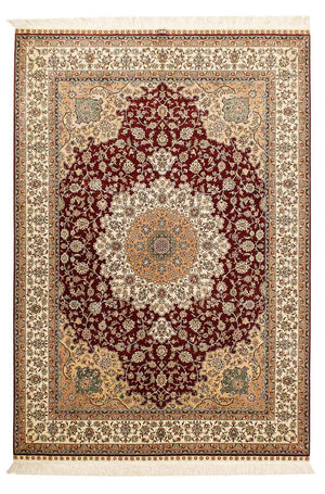 Alfombra de seda - Ghom Seda - Prima - 216 x 132 cm - azul oscuro