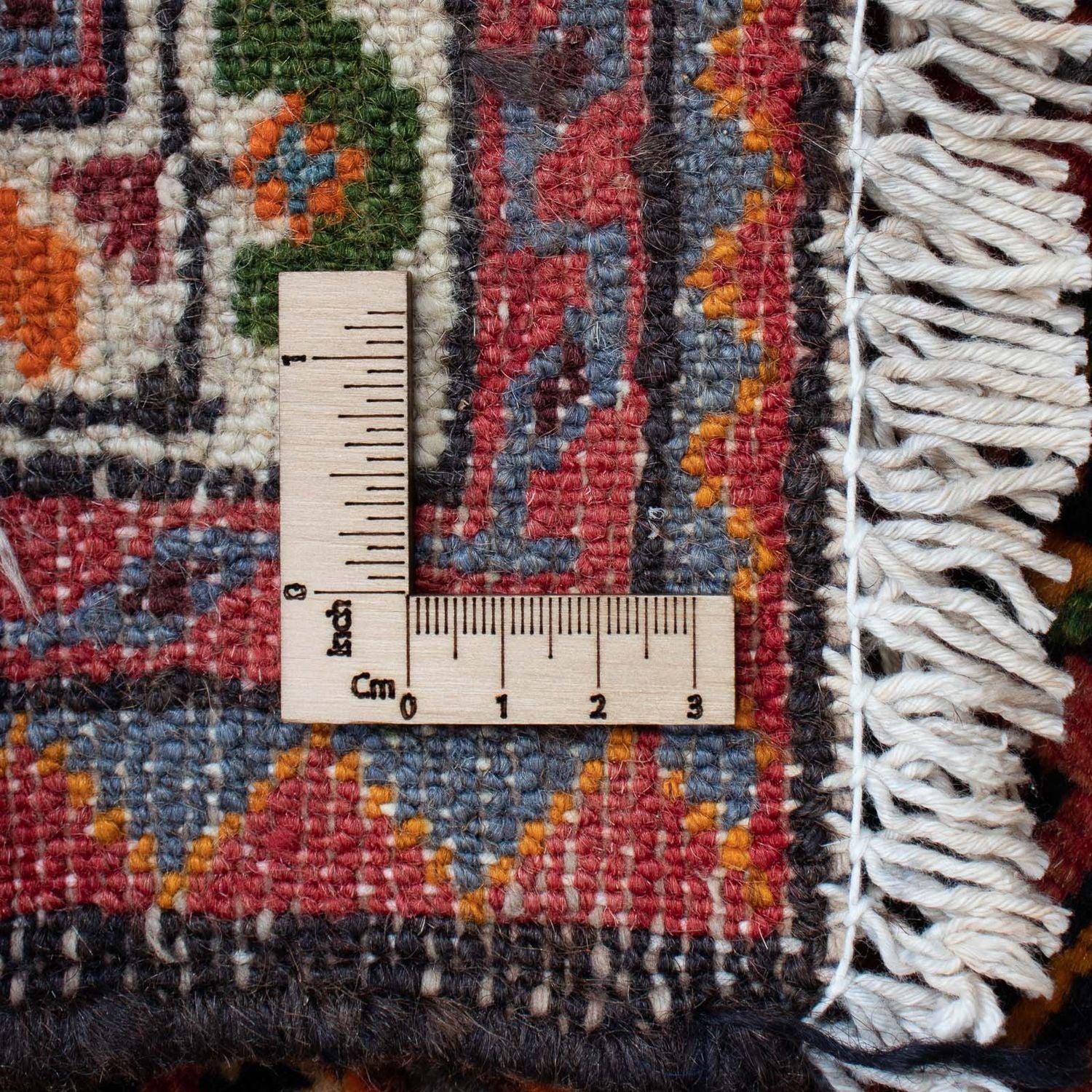 Alfombra persa - Nómada - 125 x 87 cm - azul oscuro