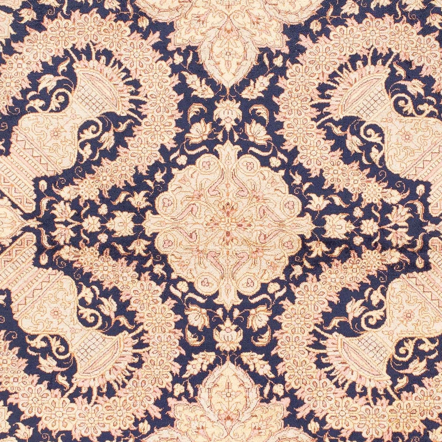Alfombra persa - Ghom - 149 x 102 cm - marrón claro