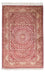 Alfombra persa - Ghom - 151 x 100 cm - rojo oscuro