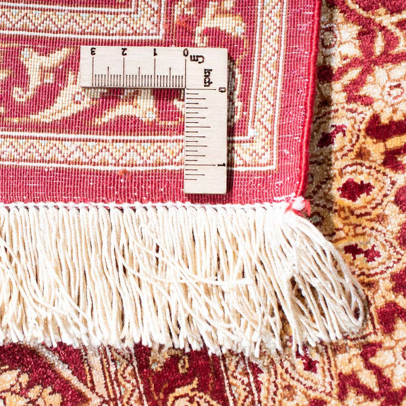 Alfombra persa - Ghom - 151 x 100 cm - rojo oscuro