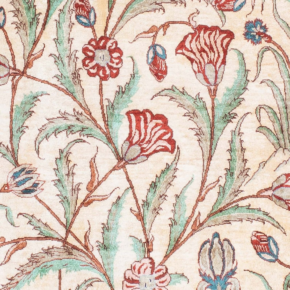 Alfombra persa - Ghom - 156 x 102 cm - beige