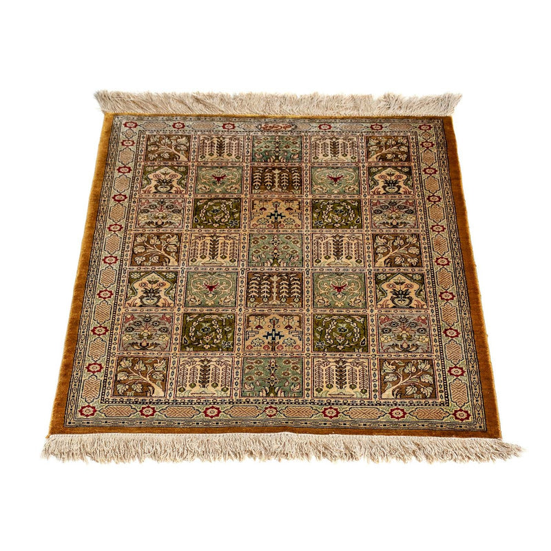 Alfombra persa - Ghom - 72 x 55 cm - multicolor