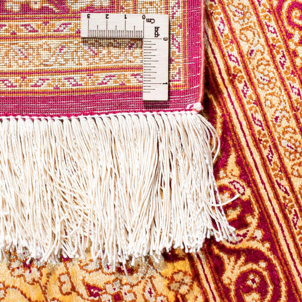 Alfombra persa - Ghom - 150 x 98 cm - rojo oscuro