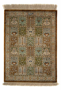 Alfombra persa - Ghom - 72 x 54 cm - multicolor