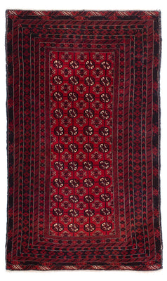 Alfombra Belutsch - 186 x 119 cm - rojo oscuro