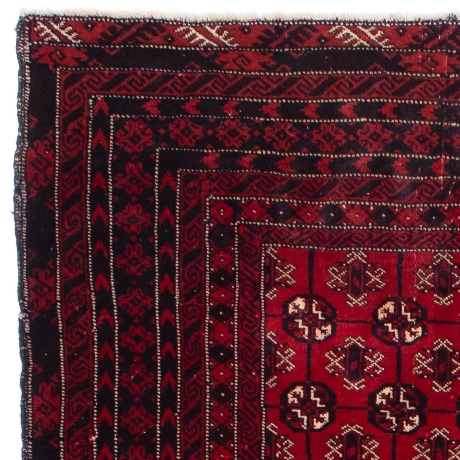 Alfombra Belutsch - 186 x 119 cm - rojo oscuro