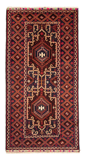 Alfombra de pasillo Alfombra Belutsch - 212 x 109 cm - óxido