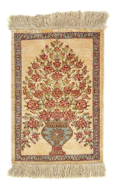 Qom seda Alfombra 31x42cm - Alfombra persa