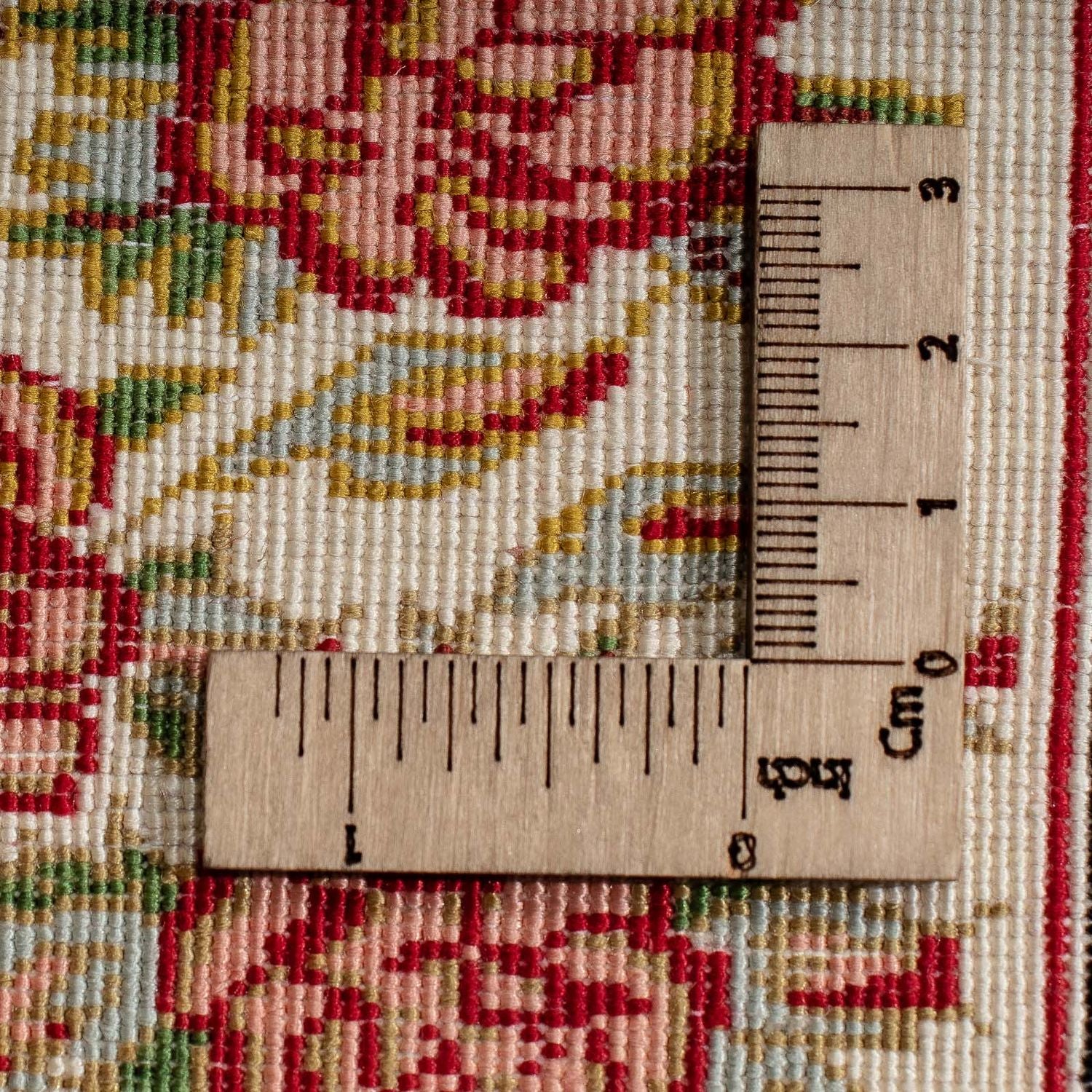 Alfombra de seda - Ghom Seda - Prima - 42 x 31 cm - beige