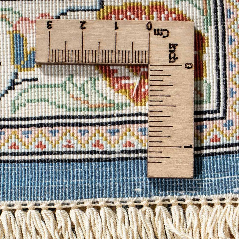 Alfombra persa - Ghom - 83 x 58 cm - azul oscuro