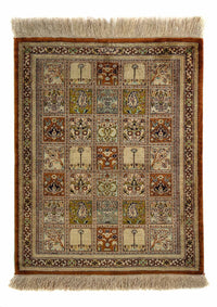 Alfombra persa - Ghom - 65 x 53 cm - multicolor