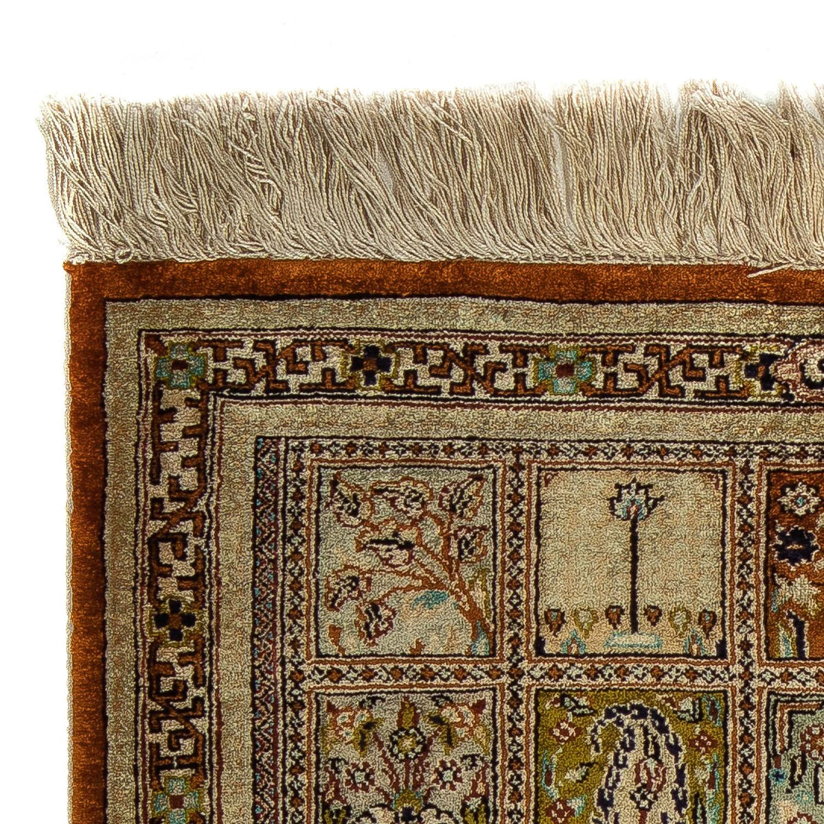 Alfombra persa - Ghom - 65 x 53 cm - multicolor