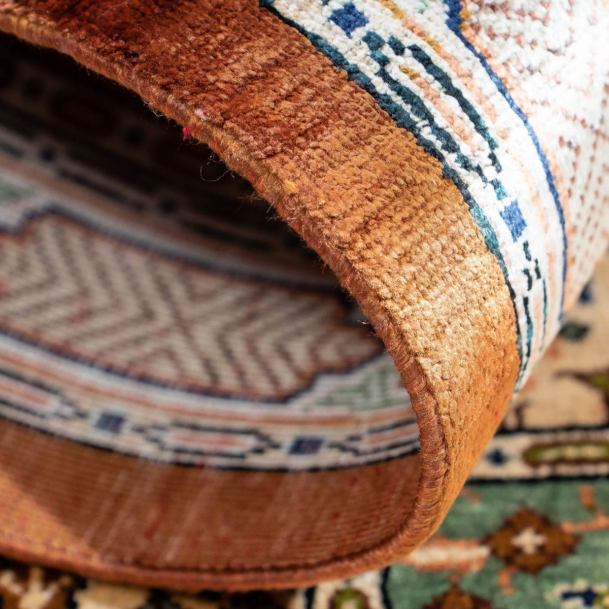 Alfombra persa - Ghom - 75 x 56 cm - multicolor