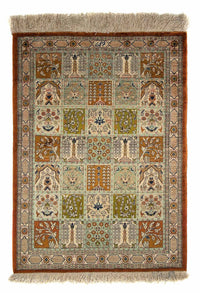 Alfombra persa - Ghom - 75 x 55 cm - multicolor