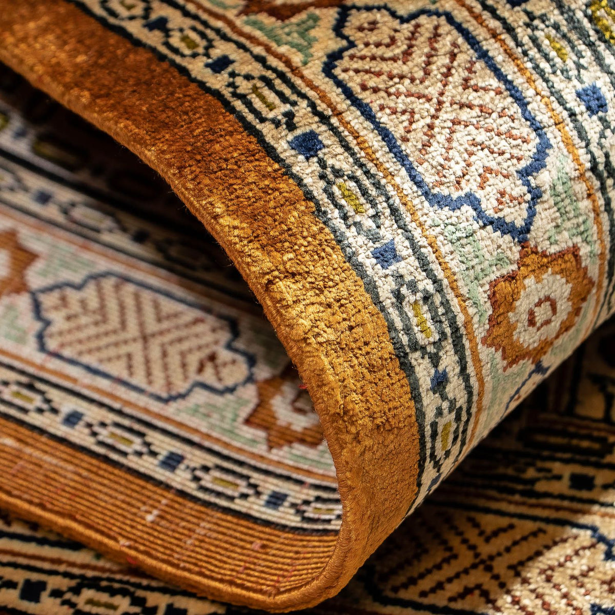 Alfombra persa - Ghom - 71 x 57 cm - multicolor