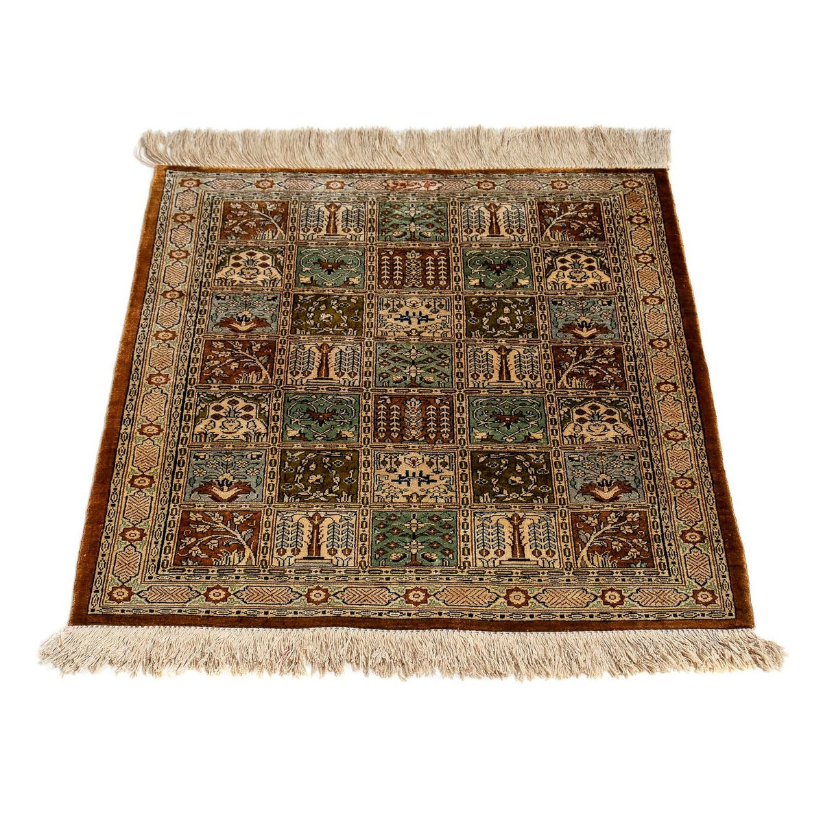 Alfombra persa - Ghom - 71 x 57 cm - multicolor