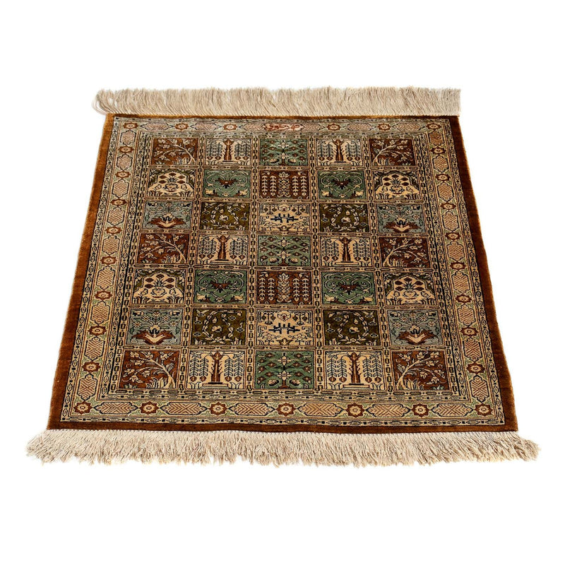 Alfombra persa - Ghom - 71 x 57 cm - multicolor