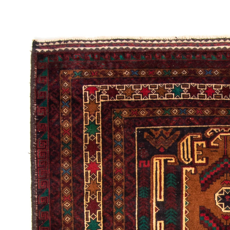 Alfombra de pasillo Alfombra Belutsch - 209 x 111 cm - rojo oscuro