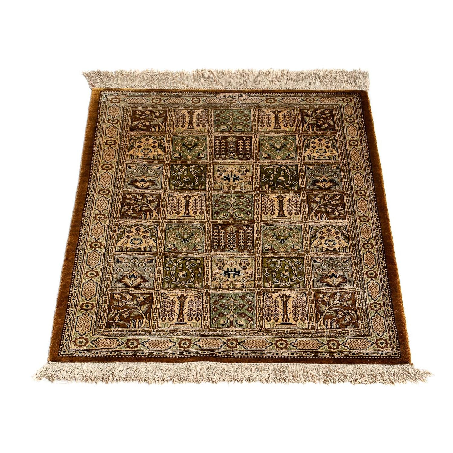 Alfombra persa - Ghom - 77 x 57 cm - multicolor