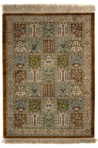 Alfombra persa - Ghom - 77 x 58 cm - multicolor