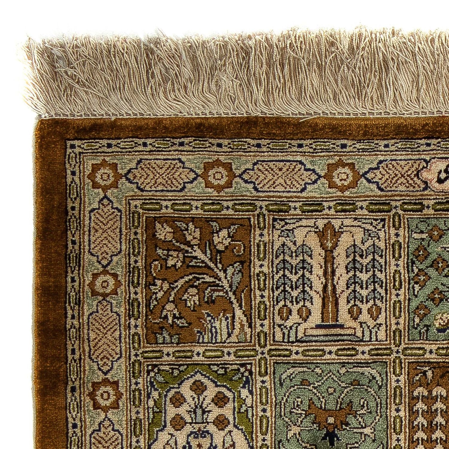 Alfombra persa - Ghom - 77 x 58 cm - multicolor