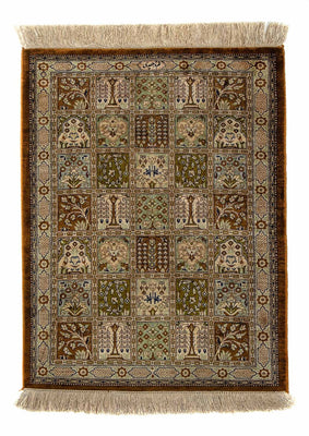Alfombra persa - Ghom - 73 x 55 cm - multicolor