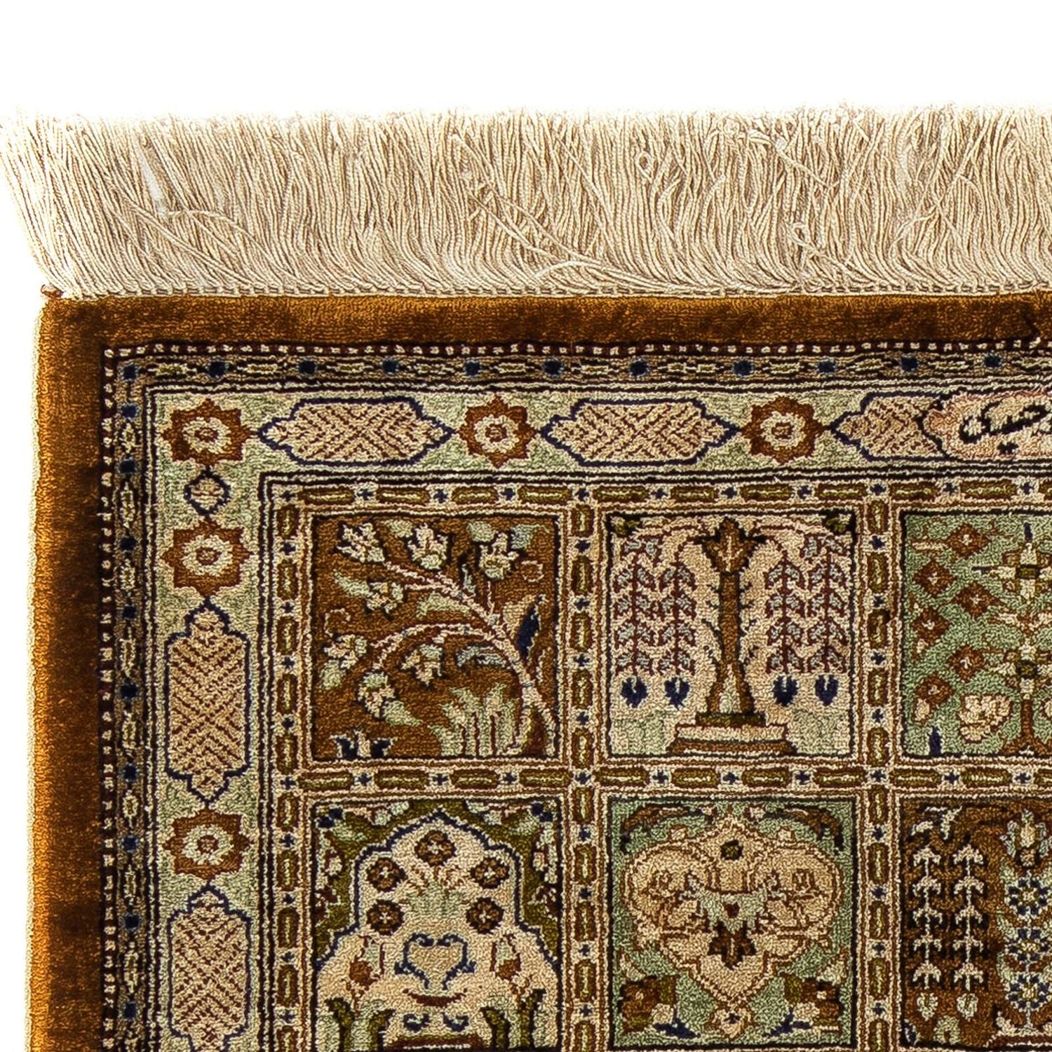 Alfombra persa - Ghom - 73 x 55 cm - multicolor